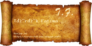 Török Fatima névjegykártya